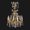Lámpara de araña francesa antigua dorada con cristales, Imagen 2
