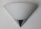 Cone Wall Lamp in Chrom from Limburg Glashütte, 1980s 1