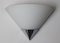 Cone Wall Lamp in Chrom from Limburg Glashütte, 1980s, Image 1