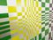 Italian Screen Printed Kinetic Checkerboard on Aluminum in the style of Vasarely, 1970s, Image 5