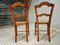 Antike Stühle aus Nussholz mit Gurtband, 1890er, 2er Set 3