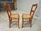 Antike Stühle aus Nussholz mit Gurtband, 1890er, 2er Set 4