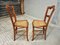 Chaises Antiques en Noyer avec des Toiles, 1890s, Set de 2 4