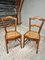 Antike Stühle aus Nussholz mit Gurtband, 1890er, 2er Set 11