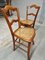 Antike Stühle aus Nussholz mit Gurtband, 1890er, 2er Set 8