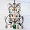 Italian Three-Light Chandelier in Brass Leaf and Murano Glass, 1950s, Image 23