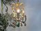 Italian Three-Light Chandelier in Brass Leaf and Murano Glass, 1950s, Image 10