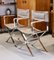 Italian Chrome and Leather Director's Armchairs by Alessandro Albrizzi, 1970s, Set of 2, Image 2