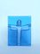 Blue Glass Jesus Christ Figure by Bertil Vallien for Kosta Boda 1