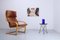 Cognacfarbener Points Chair aus Leder von Noboru Nakamura für Ikea, 1970er 8