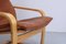 Cognacfarbener Points Chair aus Leder von Noboru Nakamura für Ikea, 1970er 12