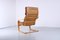 Cognac Leather Points Chair by Noboru Nakamura for Ikea, 1970s 15