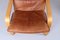 Cognacfarbener Points Chair aus Leder von Noboru Nakamura für Ikea, 1970er 11