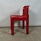 Silla modelo 4875 en rojo brillante de Carlo Bartoli para Kartell, años 80, Imagen 10