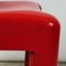 Rot glänzender Modell 4875 Stuhl von Carlo Bartoli für Kartell, 1980er 3
