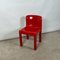 Model 4875 Chair in Glossy Red by Carlo Bartoli for Kartell, 1980s 4