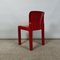 Silla modelo 4875 en rojo brillante de Carlo Bartoli para Kartell, años 80, Imagen 2