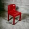 Sedia modello 4875 rossa lucida di Carlo Bartoli per Kartell, anni '80, Immagine 1