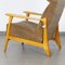 Fauteuil Rembourré en Chêne, 1950s 5