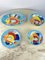 Glazed Ceramic Plates from La Musa, Italy, 1980s, Set of 4 1