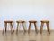 Pinewood Stools in the style of Charlotte Perriand, 1960s, Set of 4, Image 1