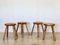 Pinewood Stools in the style of Charlotte Perriand, 1960s, Set of 4 15