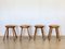 Pinewood Stools in the style of Charlotte Perriand, 1960s, Set of 4 14