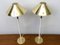 Brass Table Lamps from Vereinigte Werkstätten München, Germany, 1960, Set of 2 5