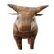 Mid Century Leather Bull Sculpture Ottoman by Dimitri Omersa for Valenti Spain, 1960s 7
