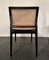 Swiss Black Lacquered Oak and Cane Chairs, 1960s, Set of 4 3