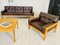 Vintage Danish Sofa Set in Brown Leather from Bramin, 1960, Set of 4, Image 18