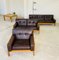 Vintage Danish Sofa Set in Brown Leather from Bramin, 1960, Set of 4, Image 6