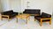 Vintage Danish Sofa Set in Brown Leather from Bramin, 1960, Set of 4, Image 2