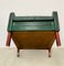 Vintage Danish Bottle Green Leather Lounge Chair, 1965 3