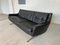 Vintage Danish Sofa in Black Leather, 1978, Image 6