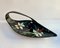 Hand Painted Floral Serving Fruit Bowl in Glazed Ceramic from Longwy, France 3