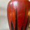 Große moderne Fat Lava Keramik Stromboli Vase in Rot & Schwarz von Ceramano, 1976 2