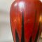 Large Modernist Red and Black Fat Lava Ceramic Stromboli Vase by Ceramano, 1976 2