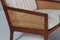 Lounge Chairr in Mahogany and Cane attributed to Bernt Petersen, 1960s 7
