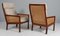 Lounge Chairr in Mahogany and Cane attributed to Bernt Petersen, 1960s 8
