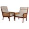 Lounge Chairr in Mahogany and Cane attributed to Bernt Petersen, 1960s 1