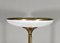 Turned Brass and Opaline Glass Floor Lamp from Relco Milano, Italy, 1970s 4