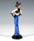 Figurine Art Déco Fille avec Chapeau Pointu attribuée à Stephan Dakon pour Goldscheider, 1930s 3