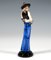 Art Deco Girl with Pointed Hat Figurine attributed to Stephan Dakon for Goldscheider, 1930s 2