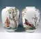 Large Lampion Vases with Falcon Hunt Decor from Augarten, Vienna, Austria, 1950s, Set of 2 4