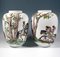 Grands Vases Lampion avec Décor Falcon Hunt de Augarten, Vienne, Autriche, 1950s, Set de 2 2