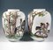 Large Lampion Vases with Falcon Hunt Decor from Augarten, Vienna, Austria, 1950s, Set of 2 2