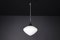 Large Mid-Century Pendant in Opaline Glass, Europe, 1950s 14