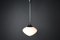 Large Mid-Century Pendant in Opaline Glass, Europe, 1950s 2