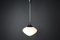 Large Mid-Century Pendant in Opaline Glass, Europe, 1950s, Image 2